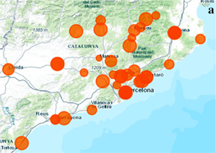 map grafo SE. Catalonia